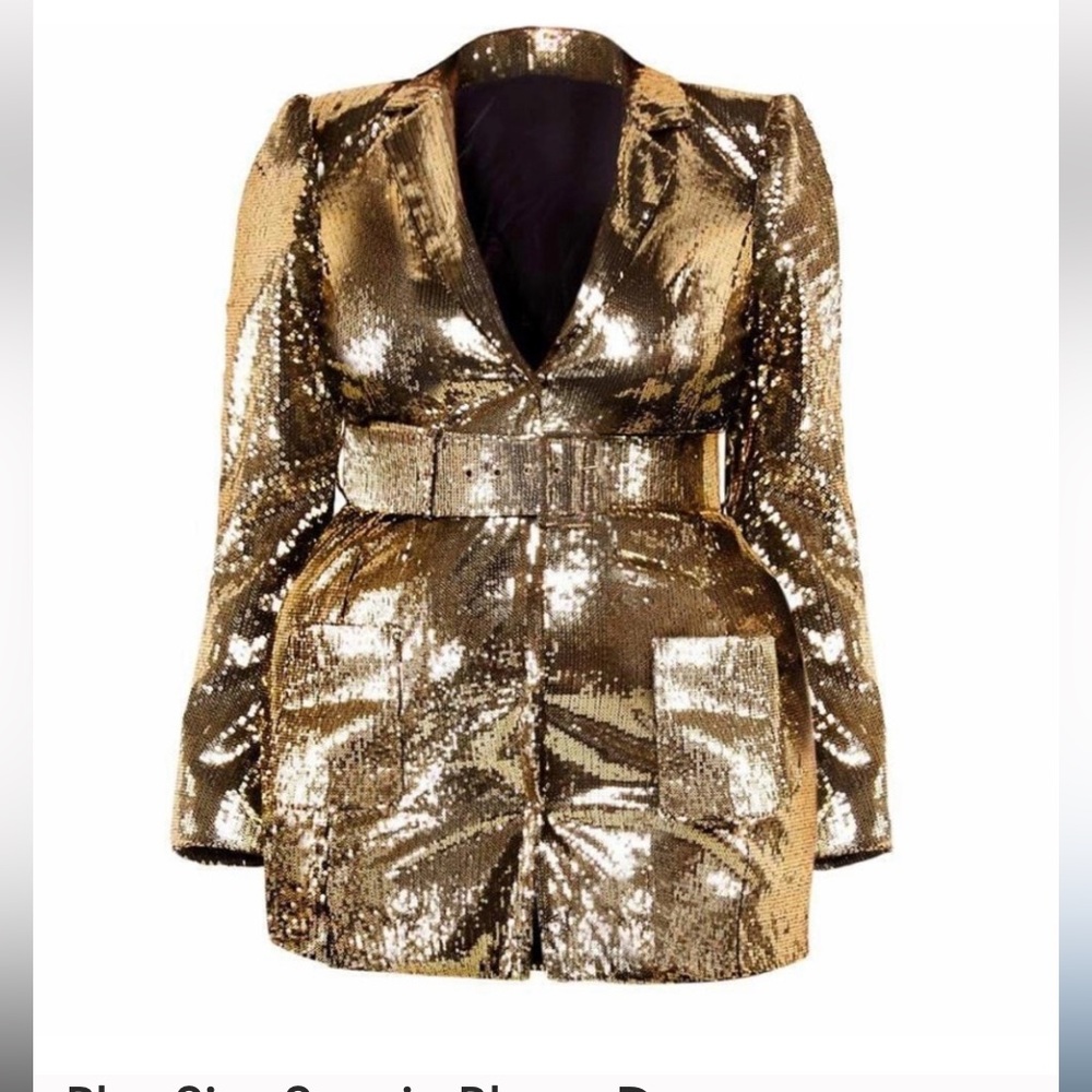 NWT Plus Size Sequin Blazer Dress Sz 1X